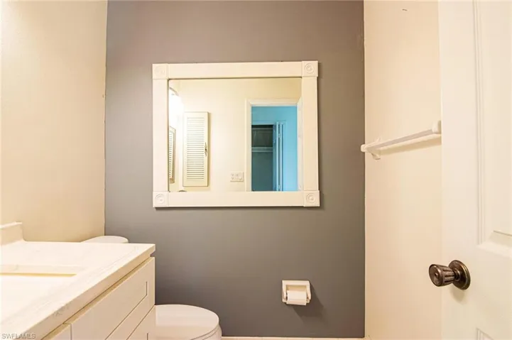Half bath close to guest bedroom