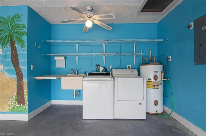 Nice Laundry Area includes a Tub Sink!