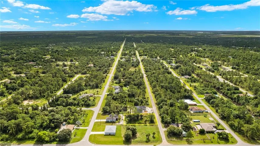 Birds eye view of property