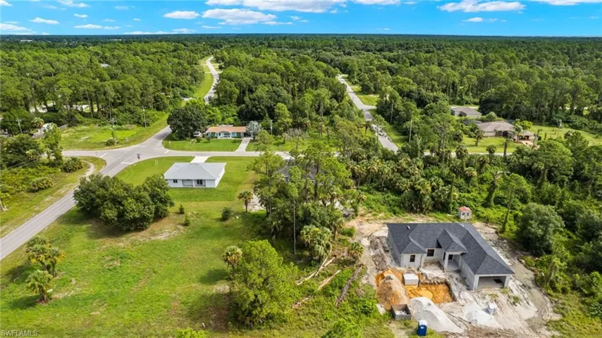 Birds eye view of property