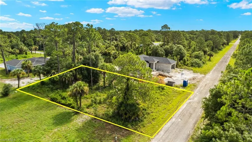 Birds eye view of property