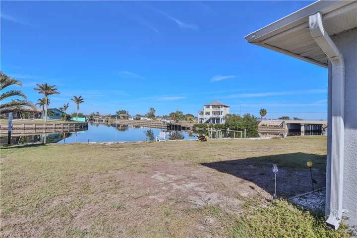 View of yard featuring a water view