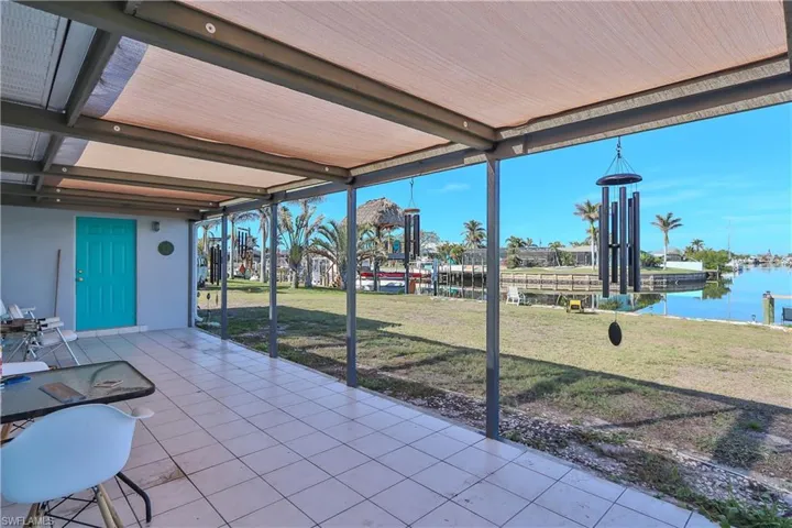 View of patio featuring a water view