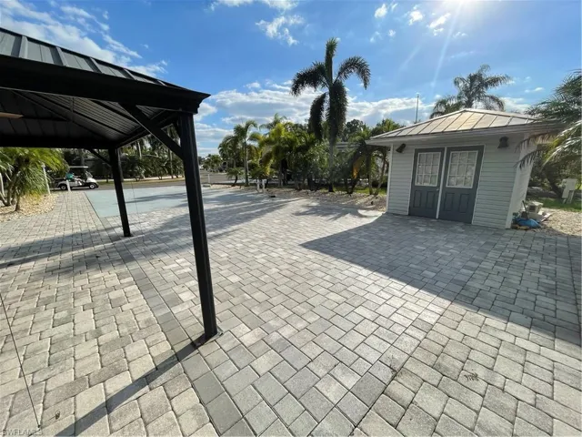 View of patio / terrace with a gazebo