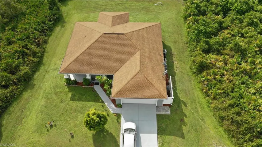 View from above of property