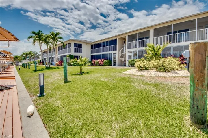 Back of Condo with Docks.