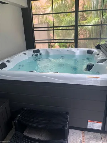 Detailed view of a jacuzzi