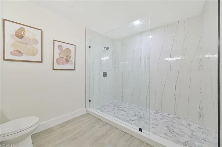 huge walk in shower