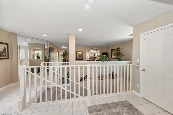 staircase and private elevator