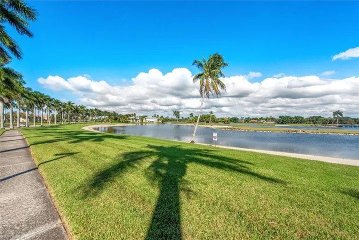 Entry view showing Mystic Greens and lakes