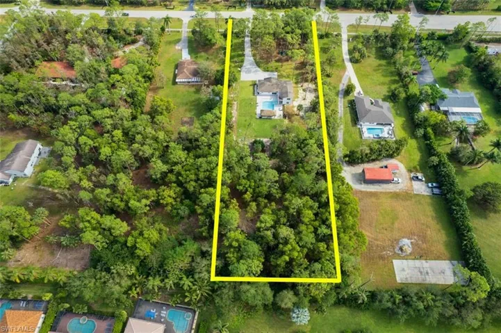 View of property location with property parcel outlined