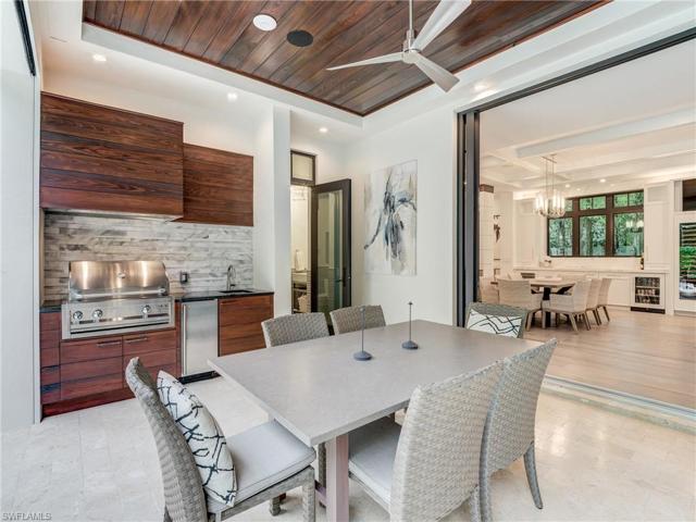 A summer kitchen awaits