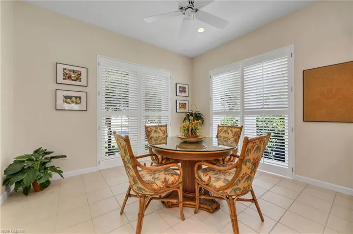 Almost floor to ceiling windows in the Breakfast Room.  What a great place to sip on your morning beverage.