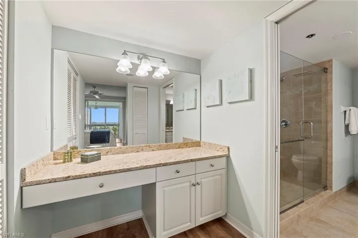 Master bath vanity/ changing area