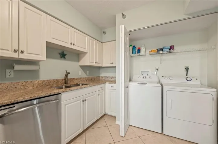 Convenient in-unit laundry