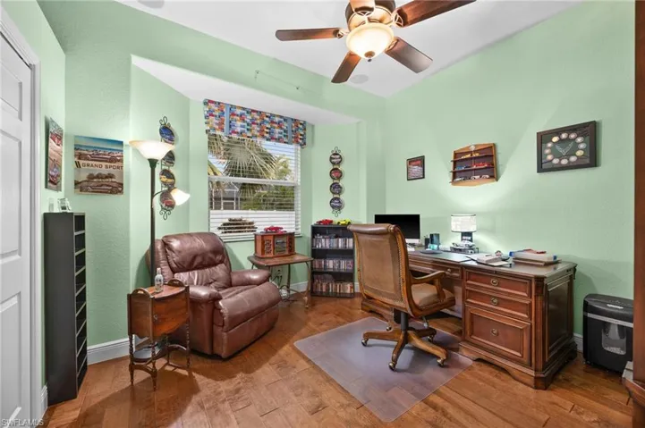Bedroom 2 is currently being used as an office