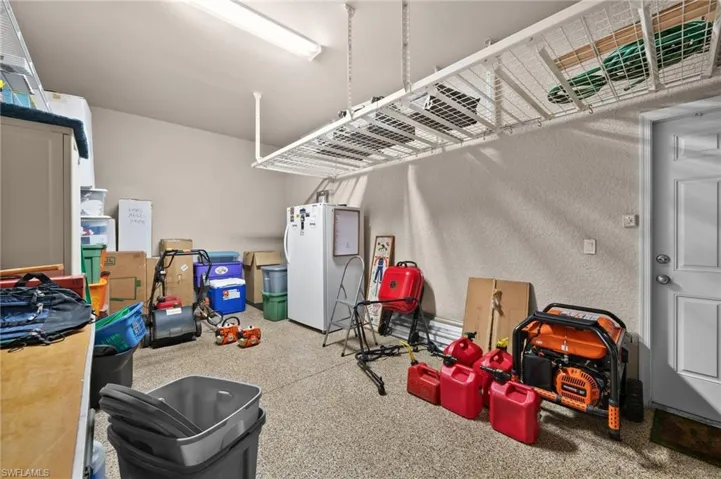 Sixth garage space is currently used for storage