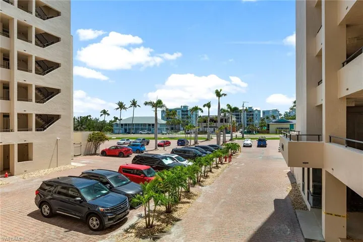 View of uncovered parking lot