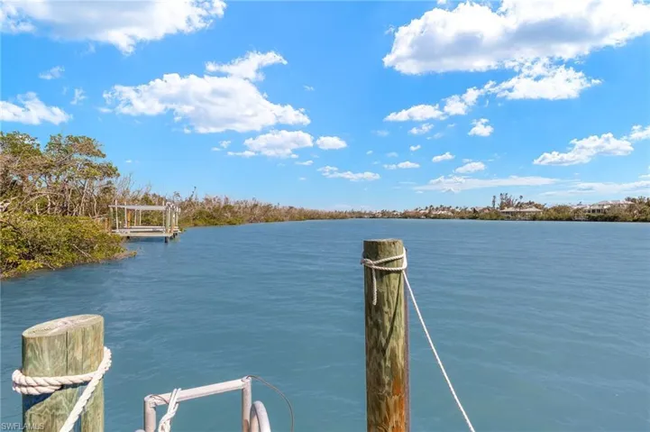 Dock with a water view