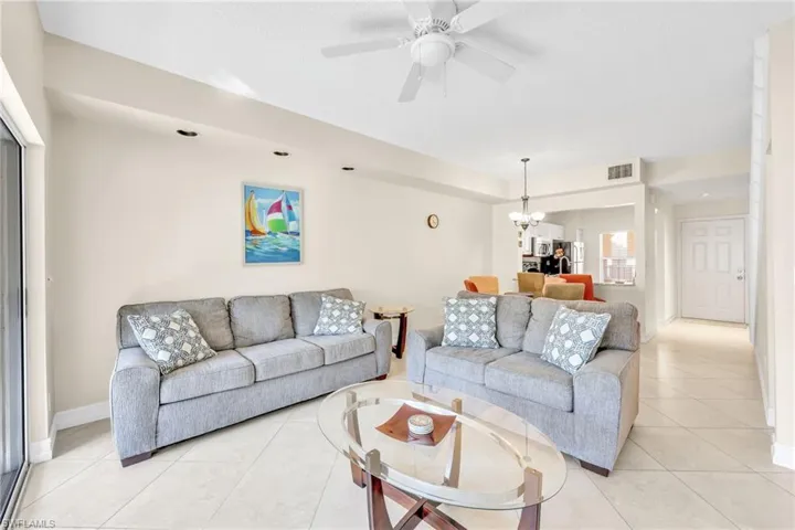 Living area featuring