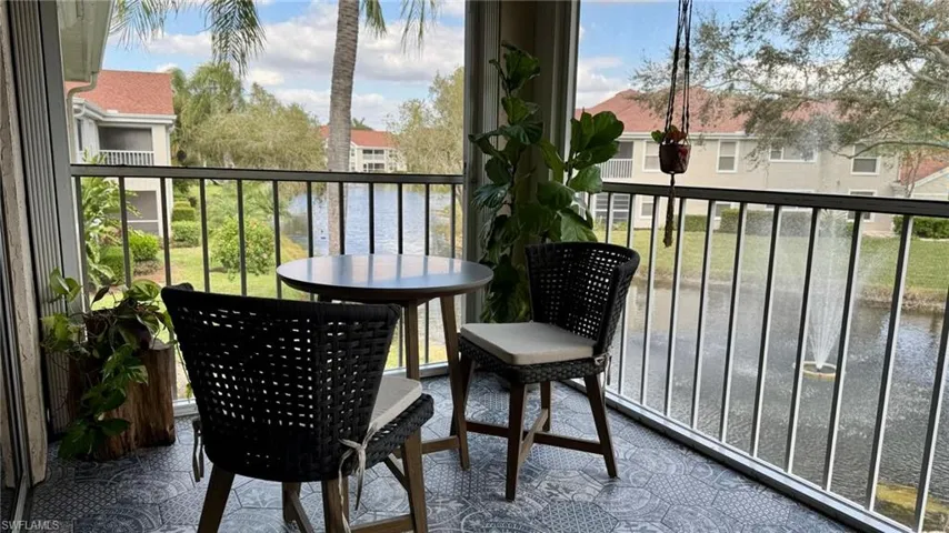 Lanai featuring a water view