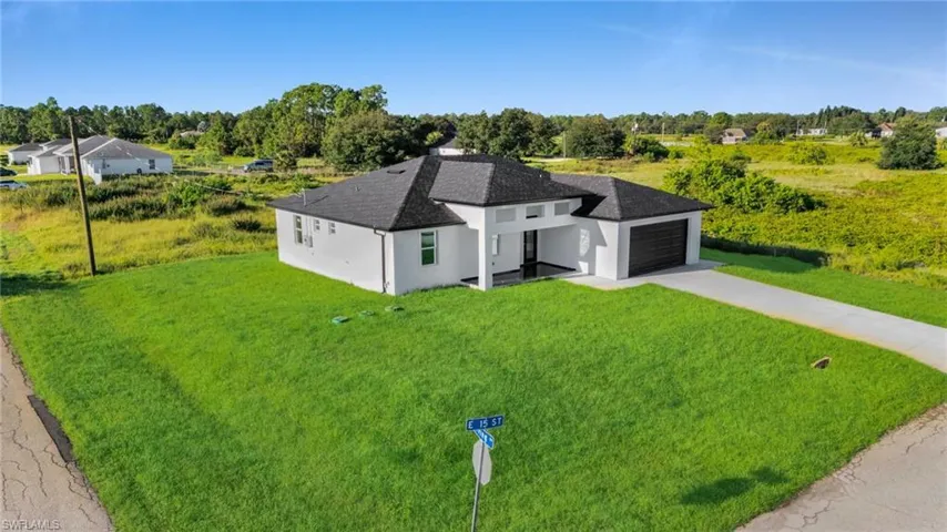 View from above of property