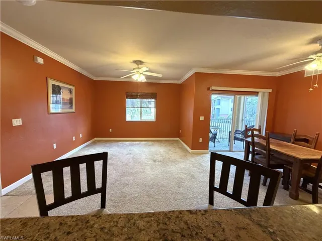 Breakfast bar with seating for two