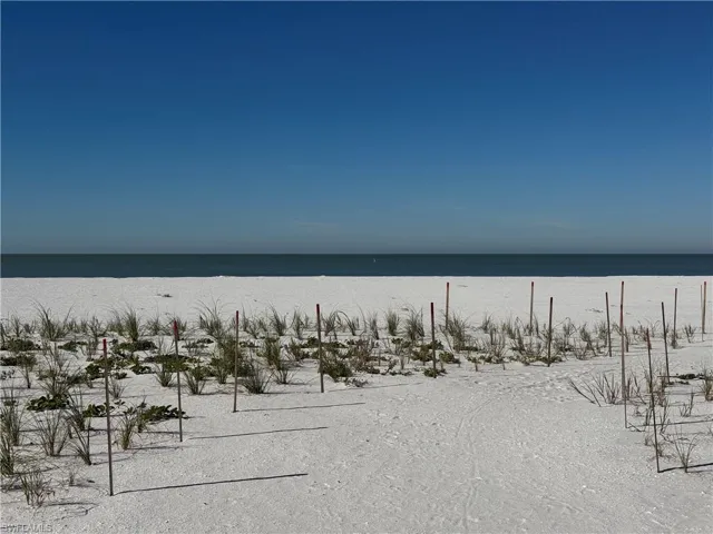 Beach renourishment in front of the condo