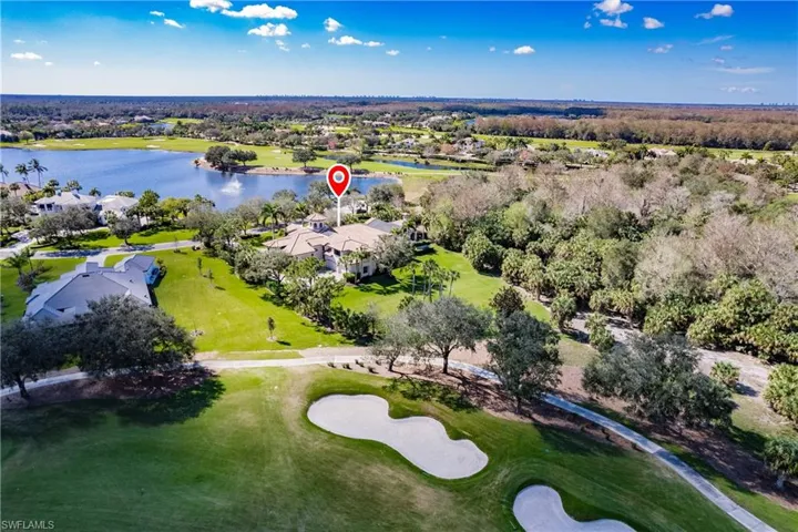 Aerial View-Home, Lake,  Golf Course, & Preserve