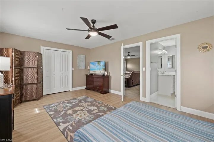 Primary Bedroom with new remodeled ensuite bathroom