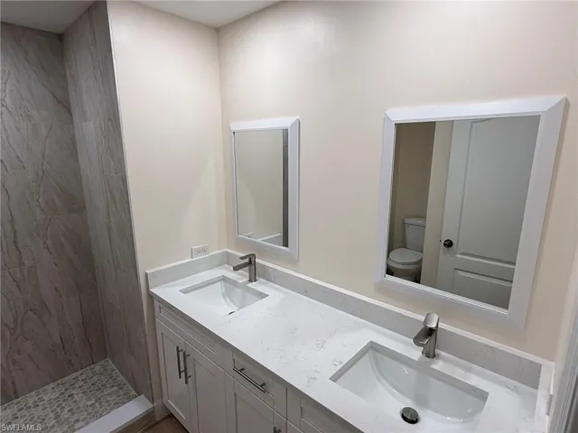 Guest Bathroom with Dual Sinks