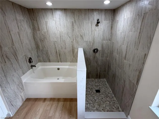 Primary Bathroom soaking tub and shower