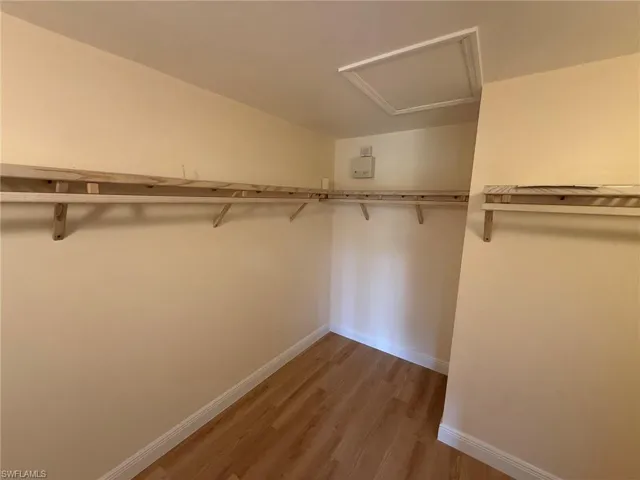 Walk in Closet in primary bedroom