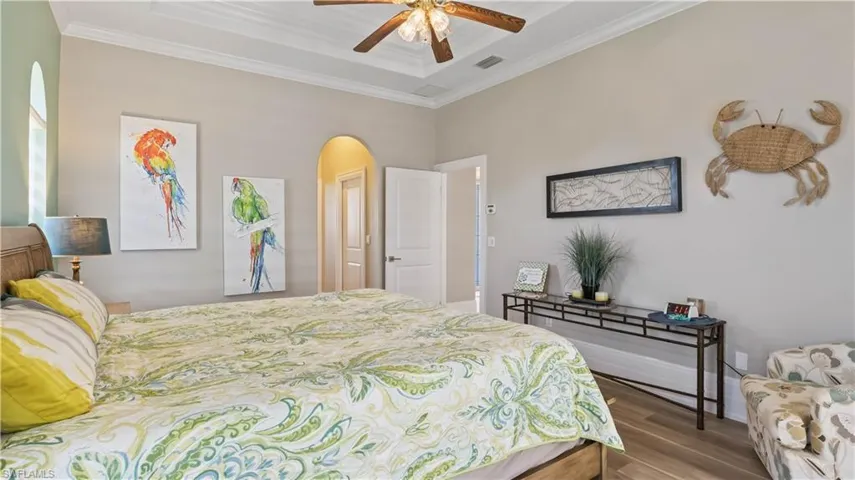 Two walk in closets, access to the outside and privacy from the other bedrooms!