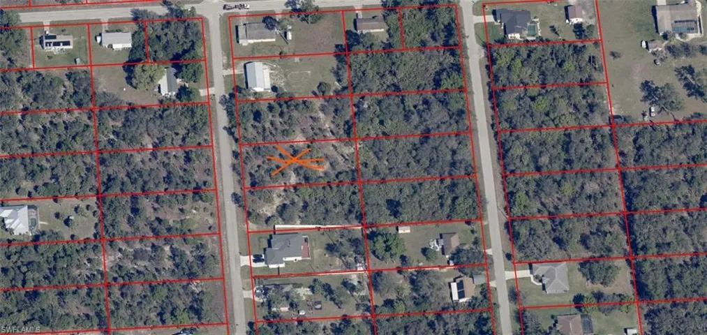 Map / location featuring property boundaries highlighted
