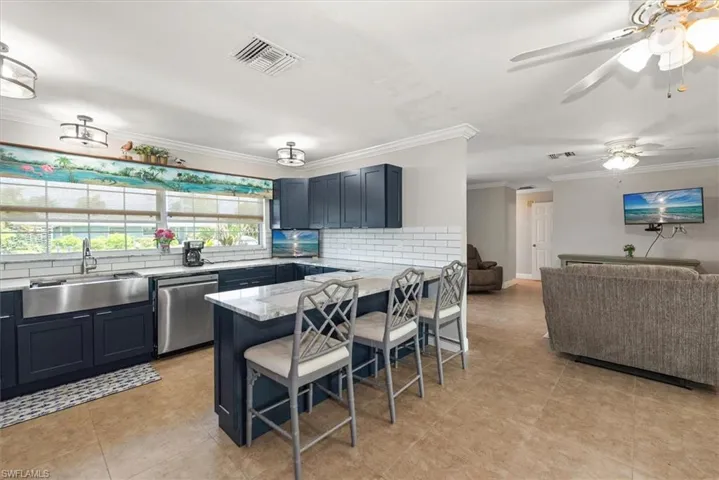 open kitchen/LR