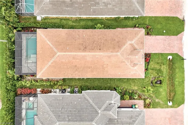 Birds eye view of property