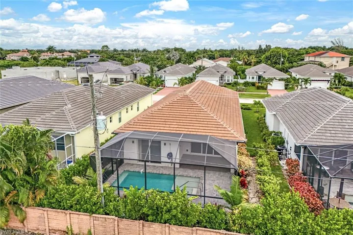 Birds eye view of property
