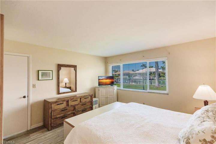 Water views from the bedroom