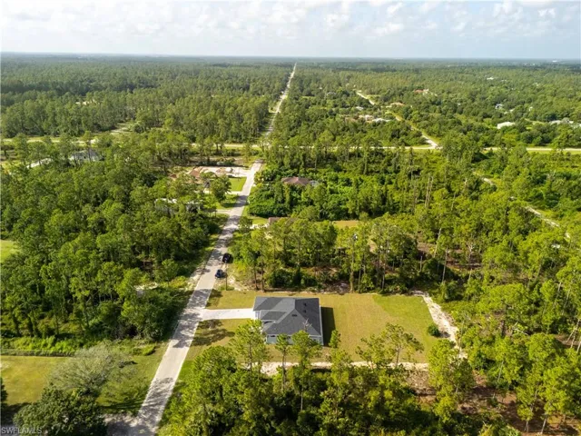 Drone / aerial view of a heavily wooded area