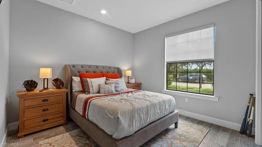 Bedroom featuring light wood-type flooring