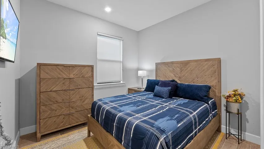 Bedroom featuring light hardwood / wood-style floors