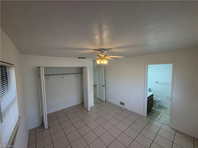 master bed with private bath