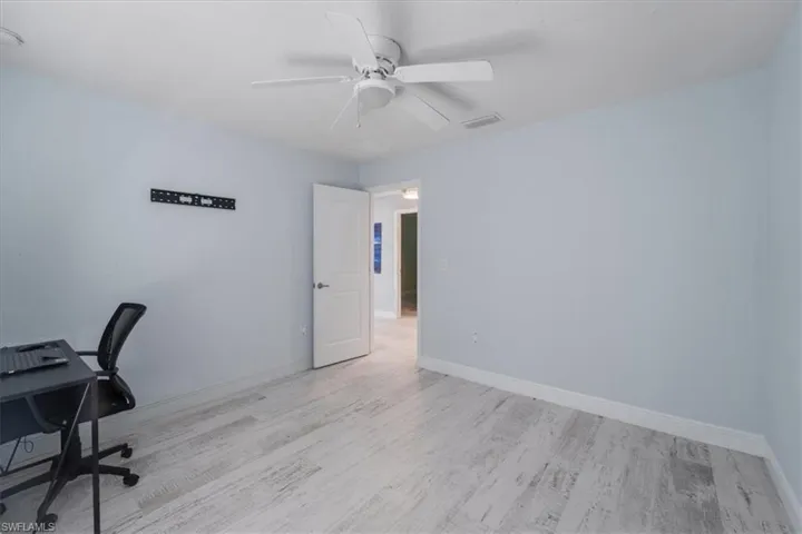 Hall featuring light hardwood / wood-style floors