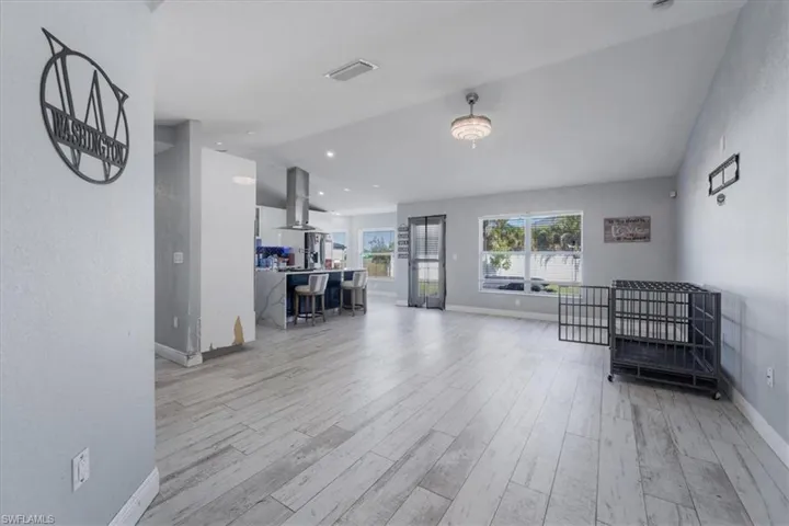 Living room featuring light hardwood / wood-style floors