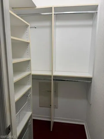 Master bedroom walk-in closet