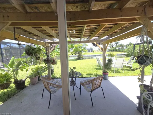 View of patio