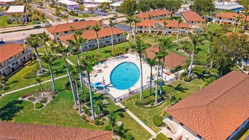 Birds eye view of Community Pool