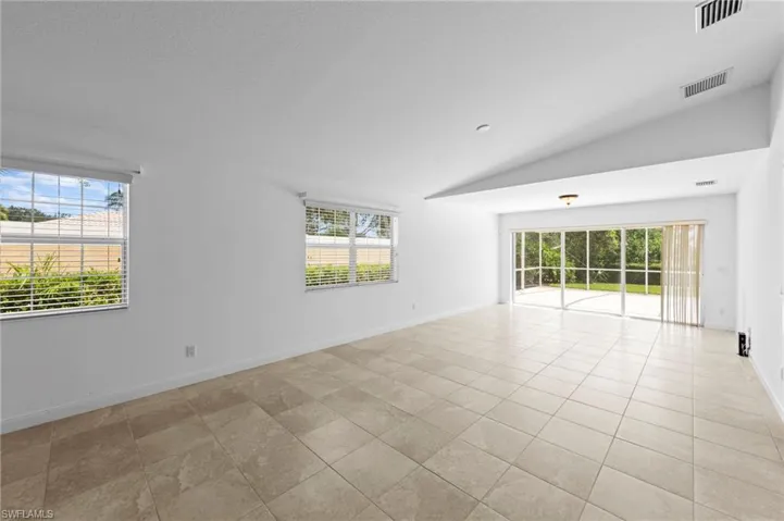Living Room & Dining Room with Tile