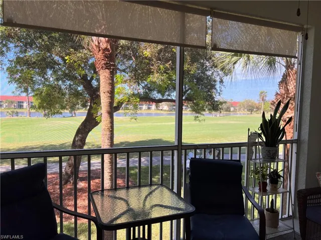 View of lanai overlooking the 17th fairway